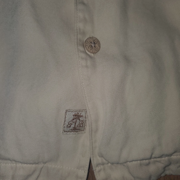 Tommy Bahama Hawaiian Shirt Short Sleeve Button Down Men's Large Cream 100% Silk - Picture 2 of 7